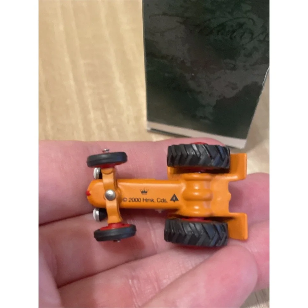 Hallmark Keepsake Miniature Antique Tractor Ornament 2000 Die-Cast Metal w/ Box
